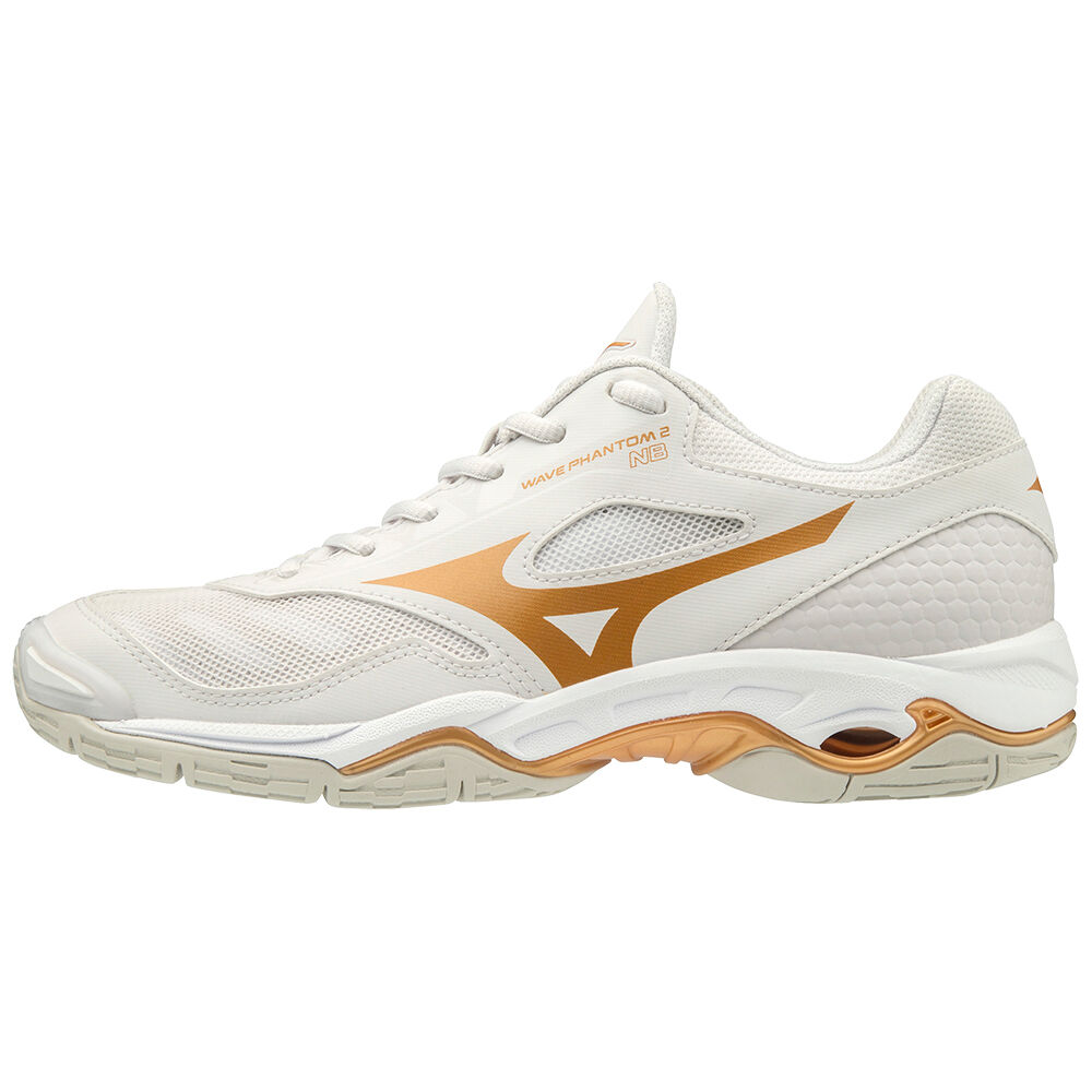 Tenis Futsal Mizuno WAVE PHANTOM 2 NB - Mulher - Branco - MXPZK0359